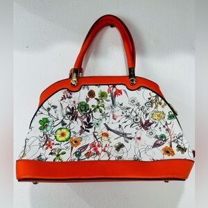 Carter's Orange Floral Satchel